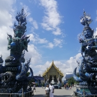 Chiang Rai + White Temple + Blue Temple + Golden Triangle + Hilltribes + Long Neck Village.